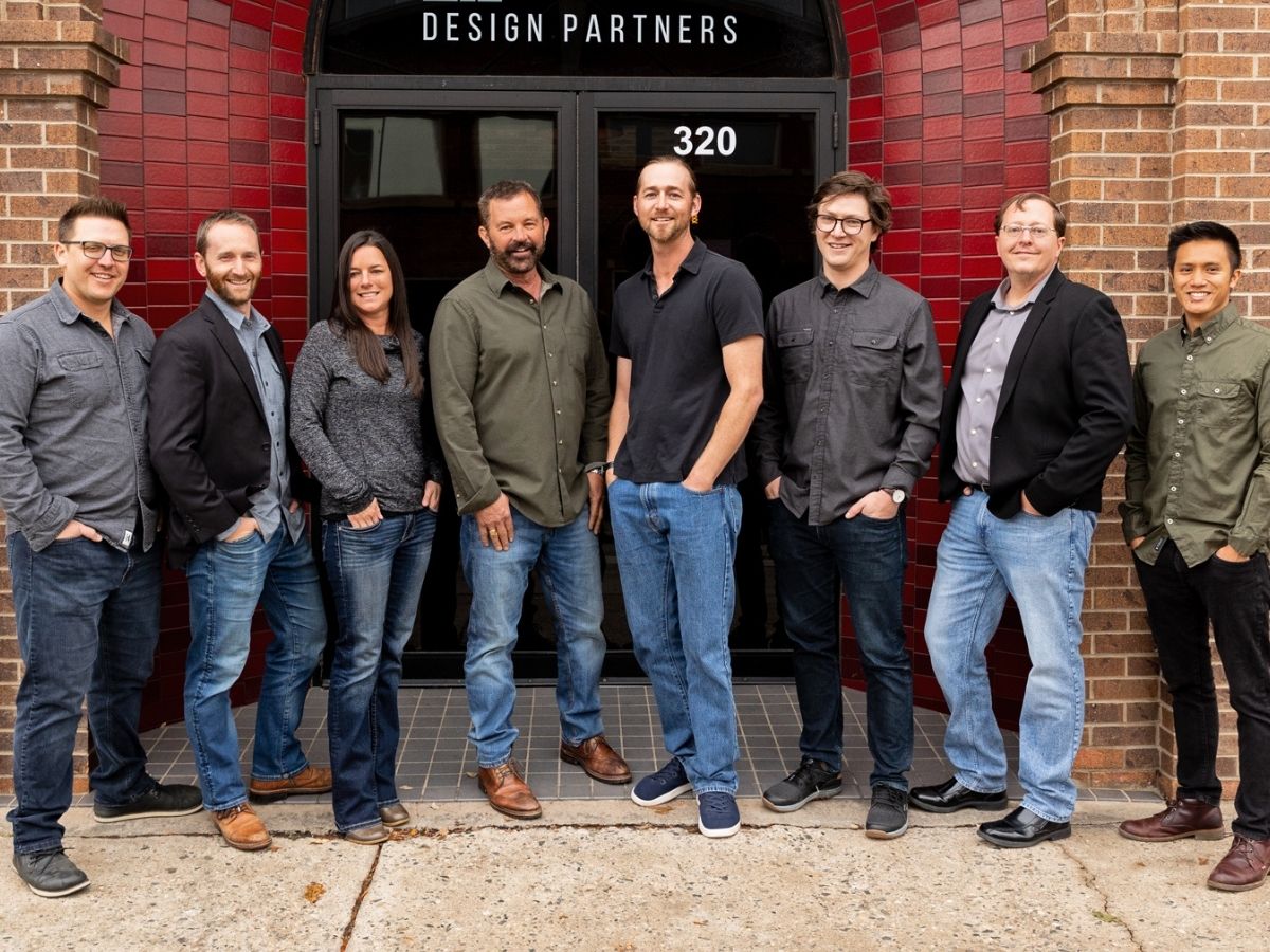 The Level Engineering & Architecture team outside their studio